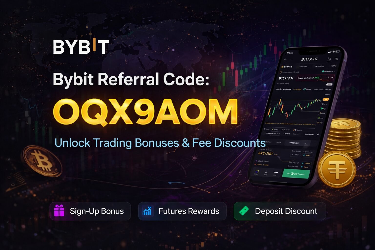 Bybit Referral Code – Use OQX9AOM to Unlock Trading Bonuses & Fee Discounts (2026 Guide)