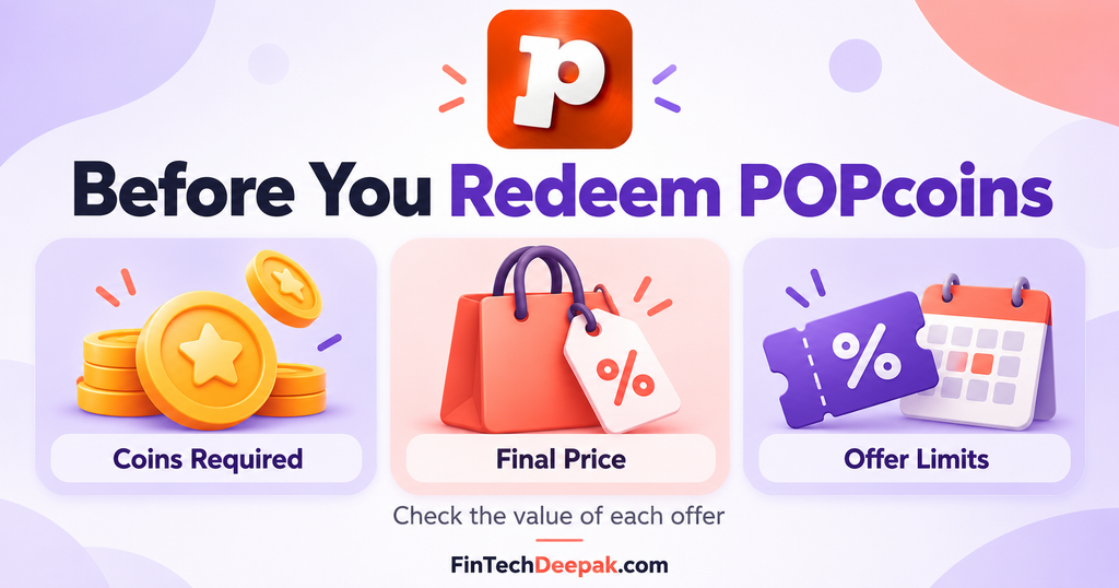 Before redeeming POPcoins, check the coins required, final price and offer limits.